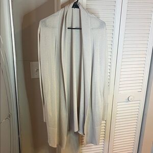 Banana Republic Cream Cotton Silk Women's Cardigan